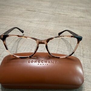 Longchamp Tortoiseshell and Black Eyeglasses *with case